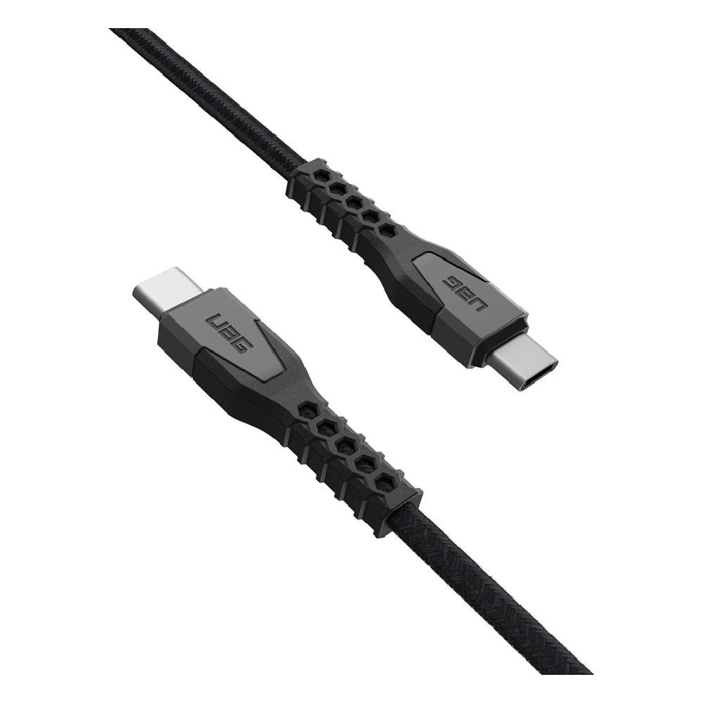 UAG | 9B4413114030 | UAG USBC-USBC 1.5m Rugged Kevlar Cable | Black/Grey