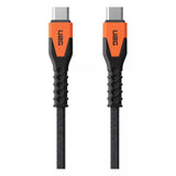 UAG | 9B4413114097 | UAG USBC-USBC 1.5m Rugged Kevlar Cable | Black/Orange