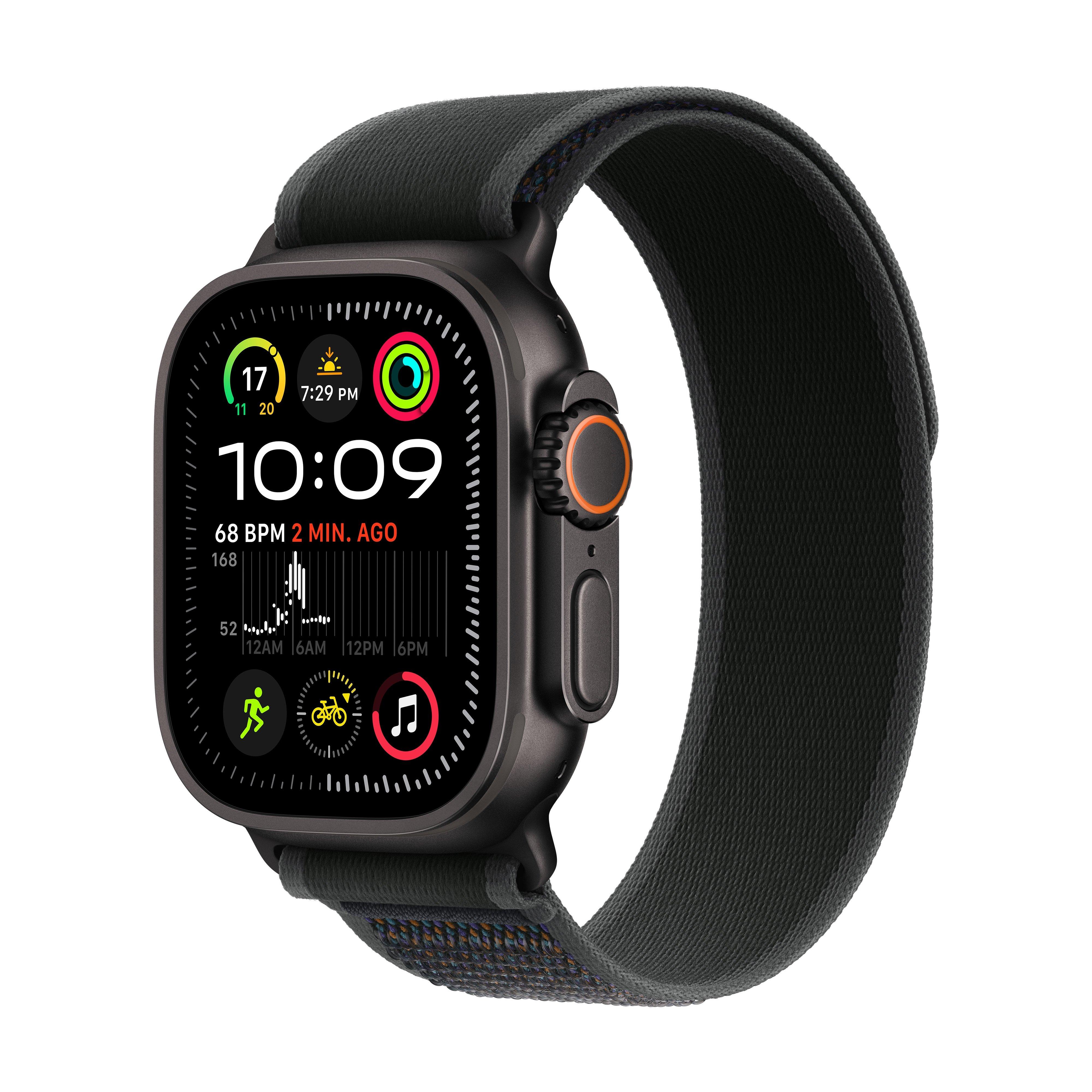 Apple Watch Ultra 2 GPS + Cellular 49mm Black Titanium with Black Trail Loop – M/L