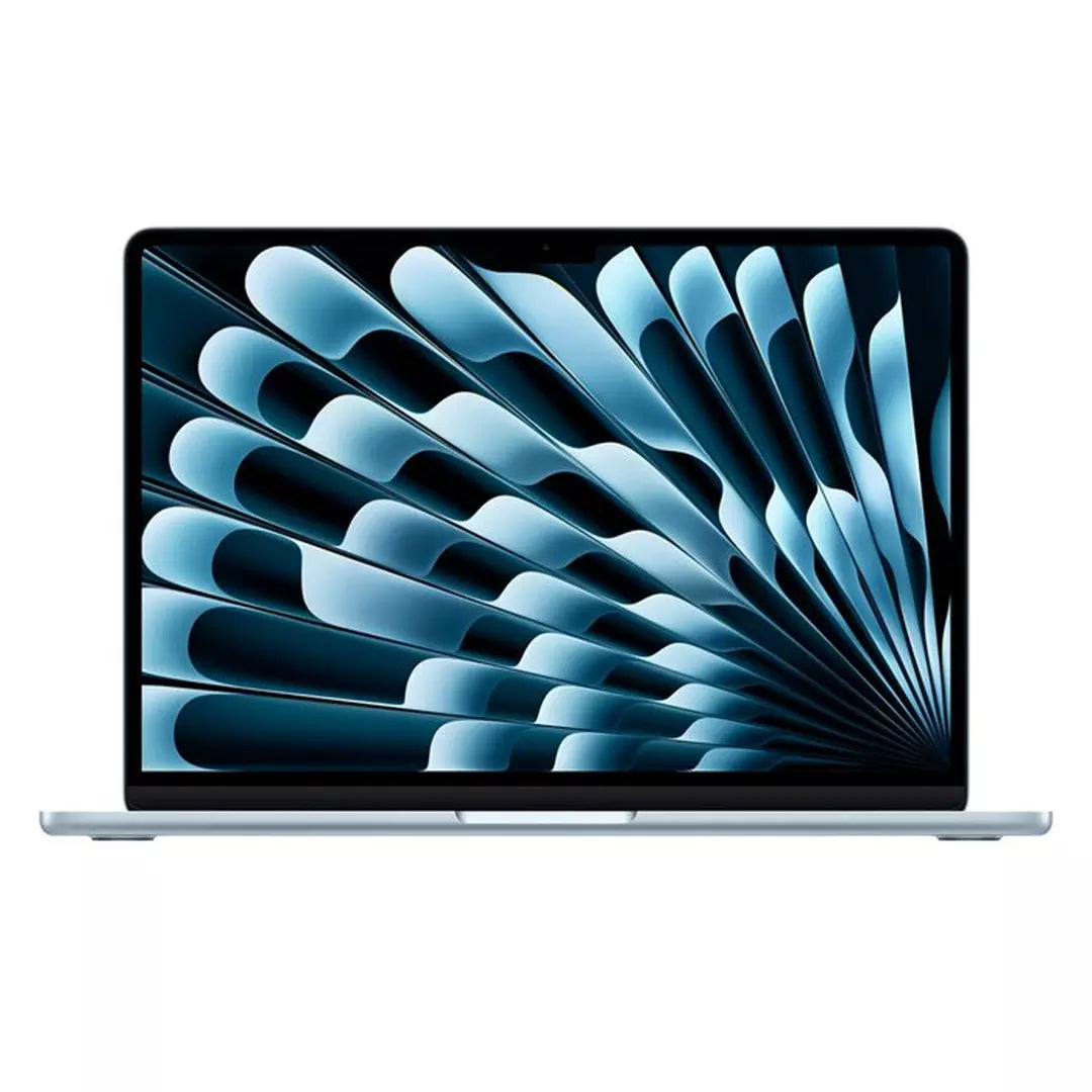 Apple MacBook Air - 13.6 بوصة / M4 / وحدة معالجة مركزية 10 أنوية / وحدة معالجة رسومية 8 أنوية / محرك عصبي 16 نواة / ذاكرة وصول عشوائي 16 جيجابايت / قرص SSD 256 جيجابايت / أزرق سماوي / سنة واحدة