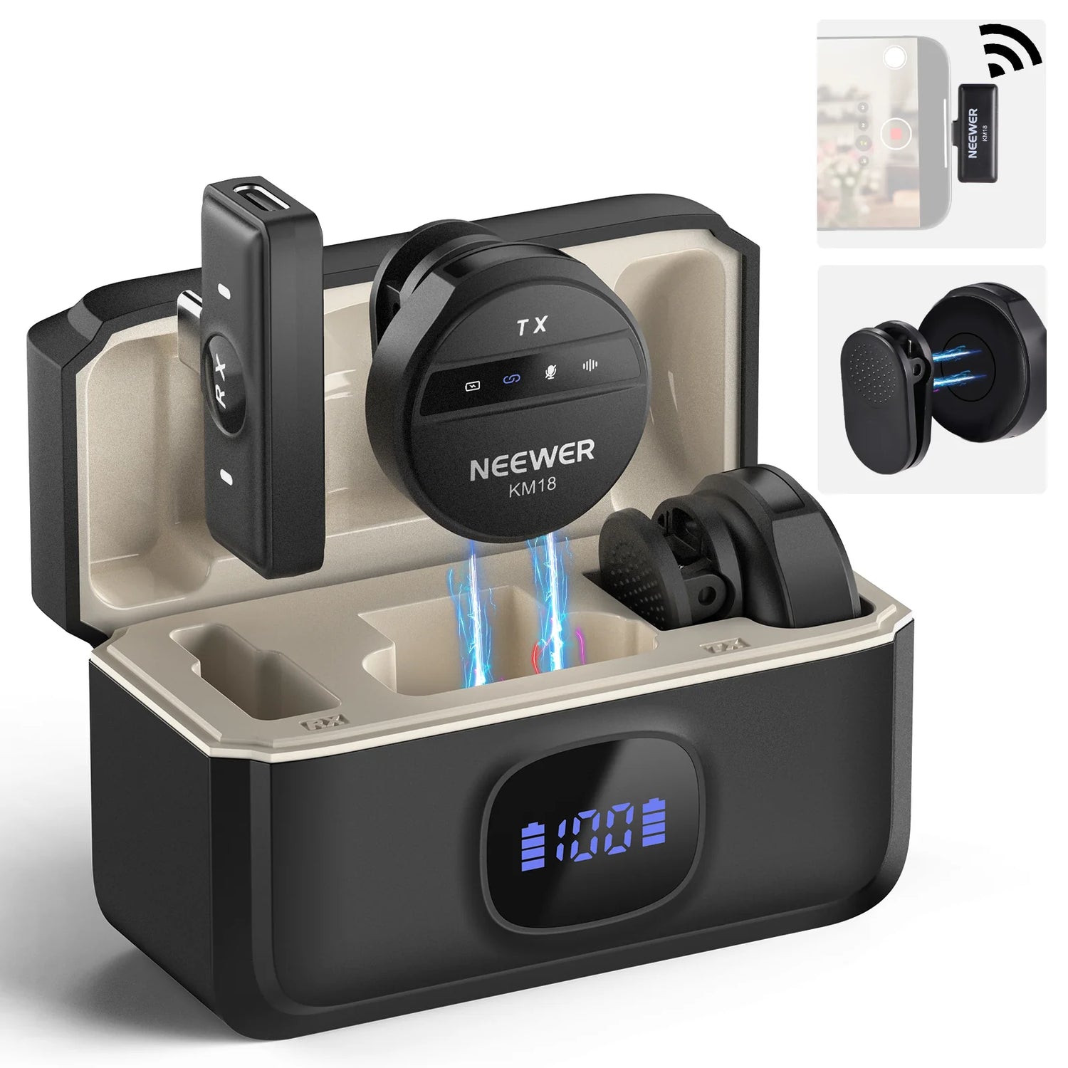 Neewer MINI  WIRELESS LAVALIER MICROPHONE KIT (KM18)