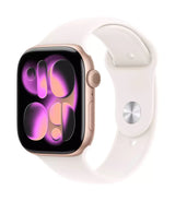 Apple Watch Series 11 GPS 46mm Rose Gold Aluminium Case with Light Blush Sport Band - M/L - GulfStore.com