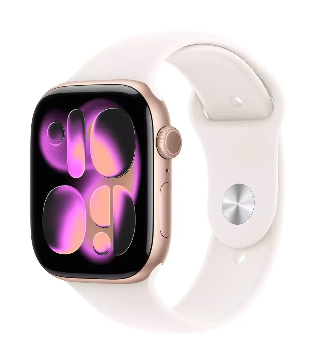Apple Watch Series 11 GPS 46mm Rose Gold Aluminium Case with Light Blush Sport Band - S/M - GulfStore.com
