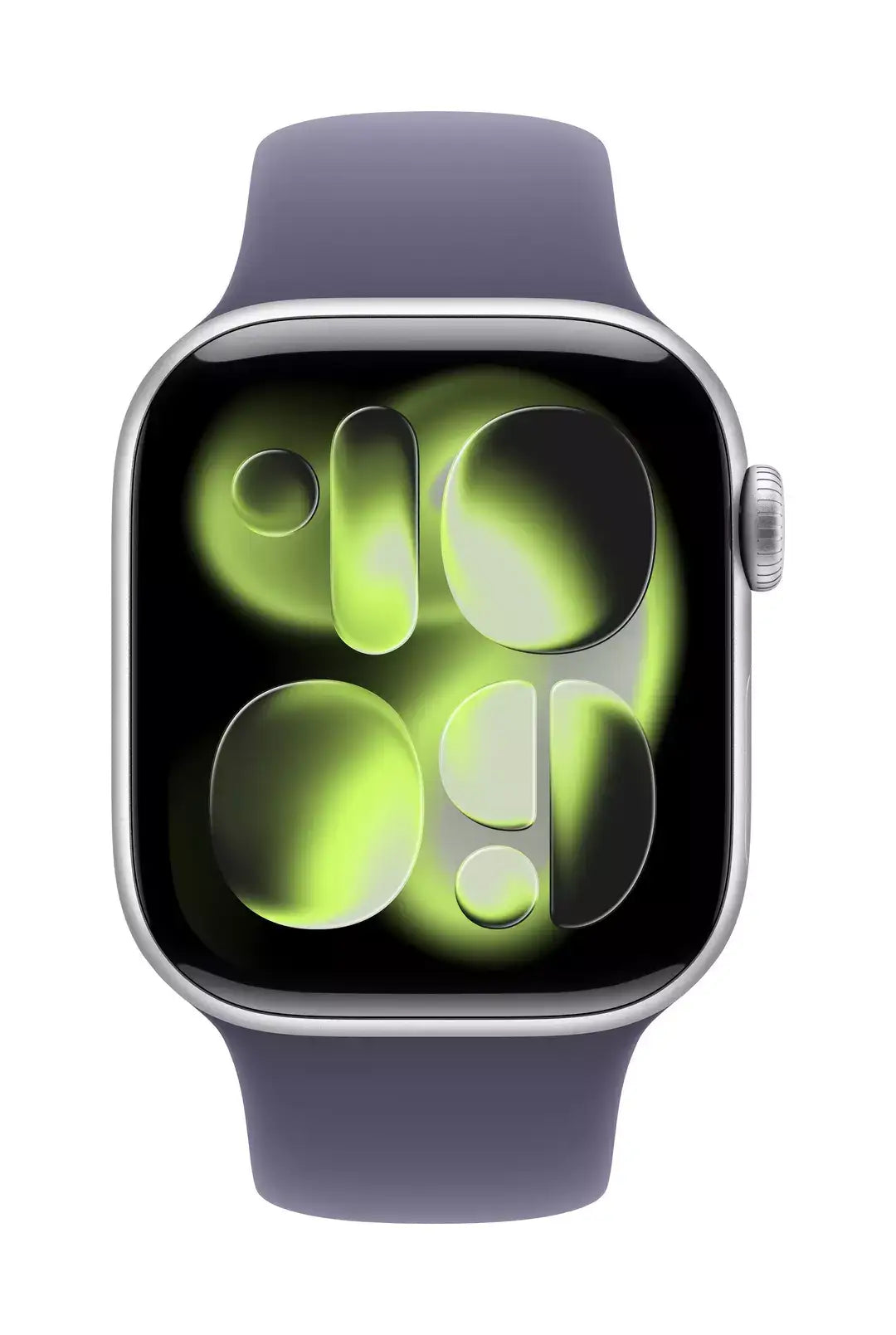 Apple Watch Series 11 GPS 42mm Silver Aluminium Case with Purple Fog Sport Band - S/M - GulfStore.com