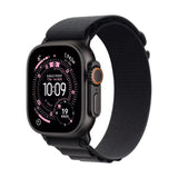 Apple Watch Ultra 3 GPS + Cellular 49mm Black Titanium Case with Black Alpine Loop - Medium - GulfStore.com