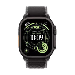 Apple Watch Ultra 3 GPS + Cellular 49mm Black Titanium Case with Black/Charcoal Trail Loop - M/L - GulfStore.com