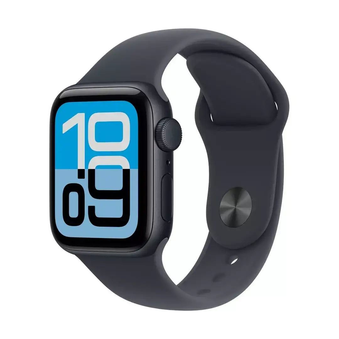 Apple Watch SE 3 GPS 44mm Midnight Aluminium Case with Midnight Sport Band - S/M - GulfStore.com