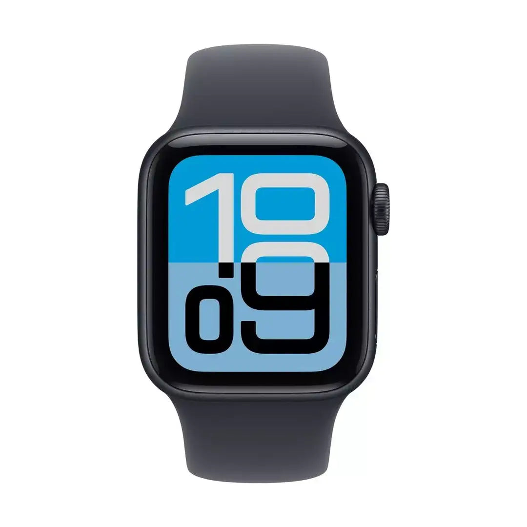 Apple Watch SE 3 GPS 44mm Midnight Aluminium Case with Midnight Sport Band - S/M - GulfStore.com
