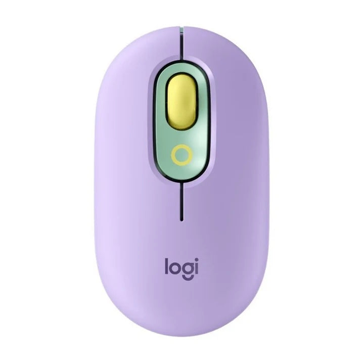 ماوس Logitech POP اللاسلكي/بلوتوث مع Emoji - أصفر