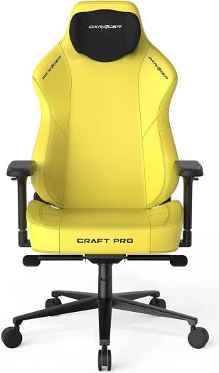 كرسي الألعاب الكلاسيكي Craft Pro من DXRacer - أصفر