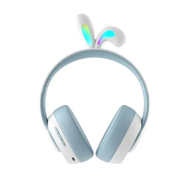 Porodo - Soundtec By Porodo Kids Wireless Headphone Rabbit Ears LED Lights Blue PD-STKNCRE-BU - GulfStore.com