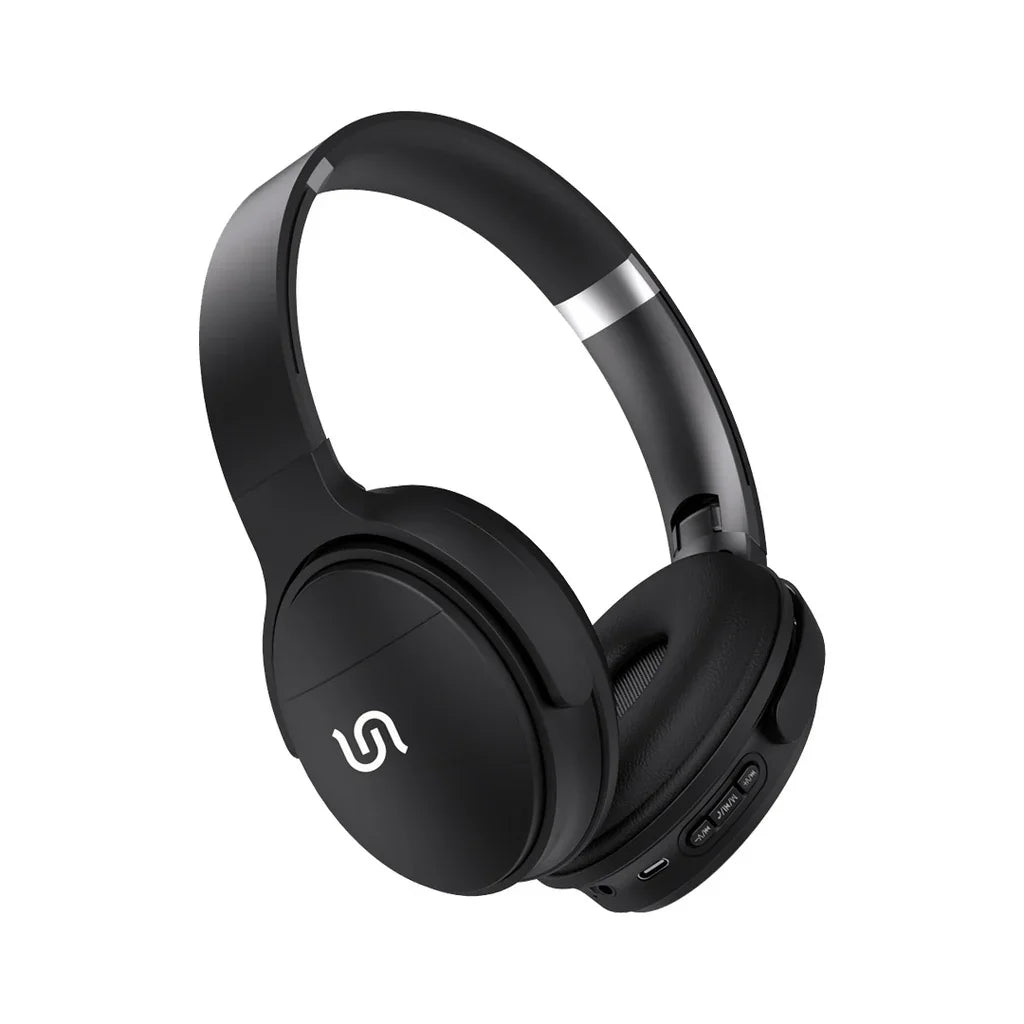 Porodo - Soundtec By Porodo Limited Wireless Headphone Super Rich Bass Headphone Black PD-STWLEP018-BK