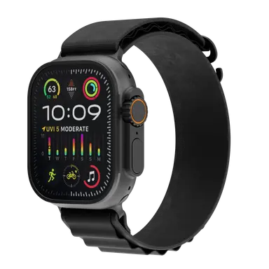 PD-LUMINA-BK | Porodo Smart Watch Amoled Ultra Lumina W/1 Alpine Band & 1 Ocean Band | Black