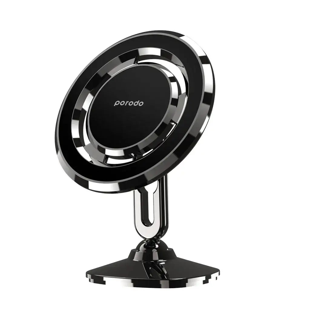 Porodo Stereoscopic Rotation Multiangle Control Magnetic Car Mount - Black - GulfStore.com