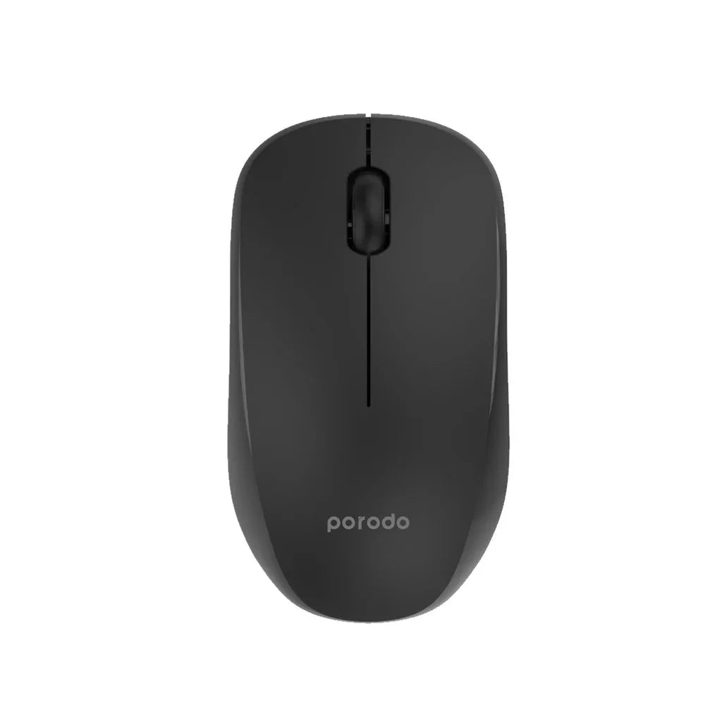 ماوس Porodo 2.4G لاسلكي وبلوتوث قابل لإعادة الشحن بدقة 1200 نقطة في البوصة