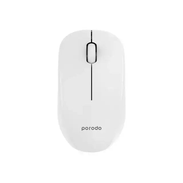 Porodo 1200 DPI Wireless Mouse Dual ModeWhite - GulfStore.com