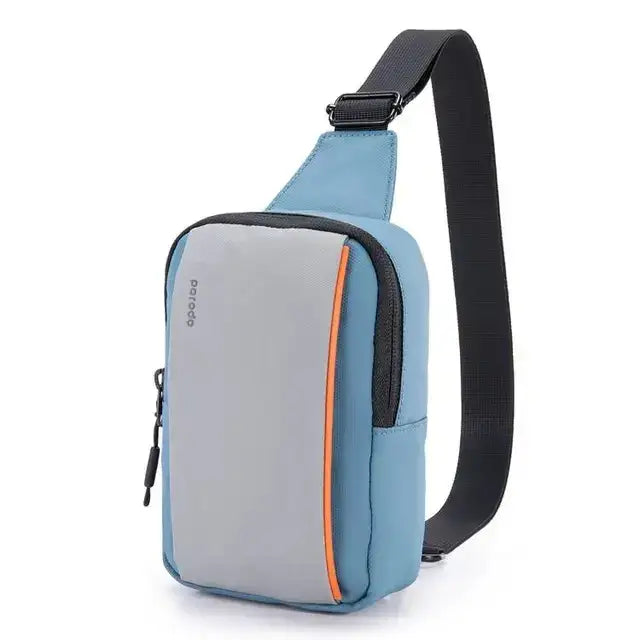 Porodo Lifestyle Cross Body Sling Bag - Black/Blue - GulfStore.com