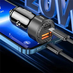 Porodo 50W Dual Port Car Charger PD 20W QC 30W - GulfStore.com