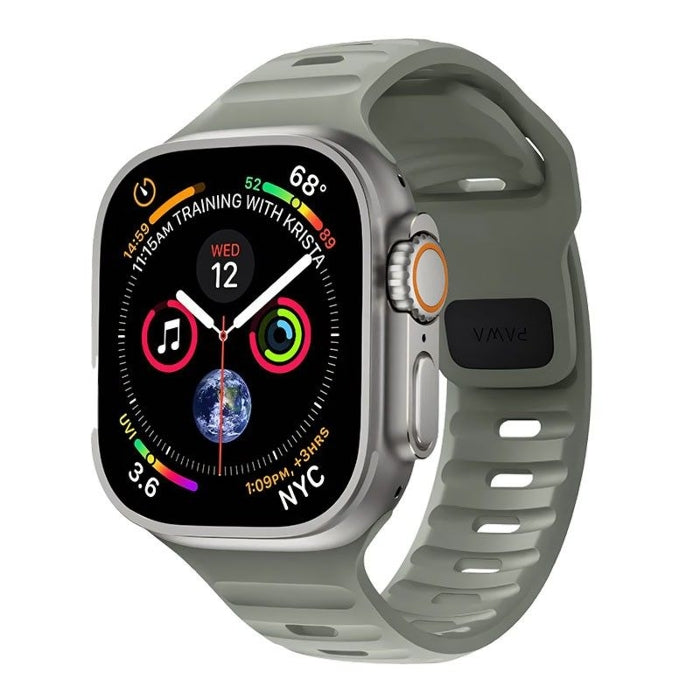 PW-WLLS49IW-ULOR | سوار باوا لاغوس الفاخر من السيليكون الناعم ٤٥/٤٩ مم | برتقالي فائق