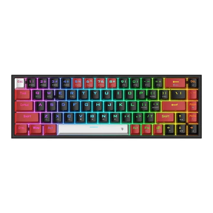 لوحة مفاتيح الألعاب Redragon K631 PRO 65% اللاسلكية ذات 3 أوضاع RGB