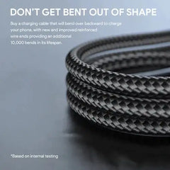 Aukey Braided Nylon USB 2.0 to USB C Cable (0.9m) - Black - GulfStore.com