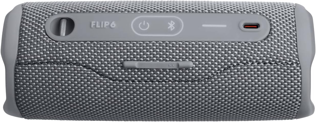 JBL Flip 6 Portable Waterproof Bluetooth Speaker JBLFLIP6GREYAM - Grey