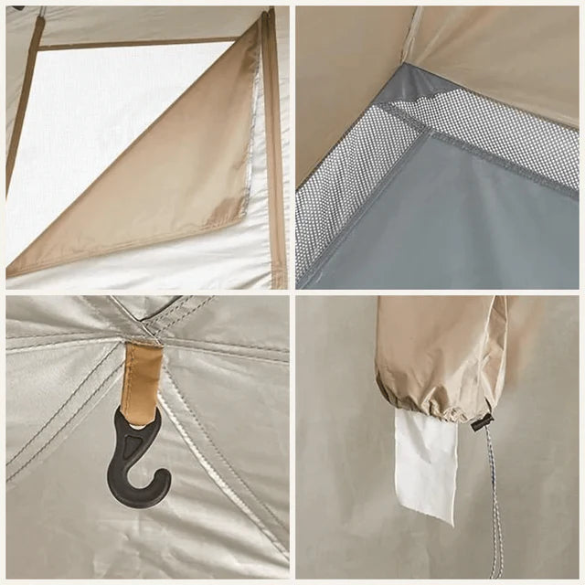 [6927595703984] Naturehike Wet and dry separation shower tent - Brown