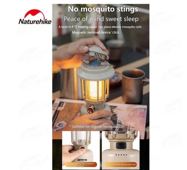 [6927595713730] Naturehike Mosquito Repellent Camping Lamp - Khaki