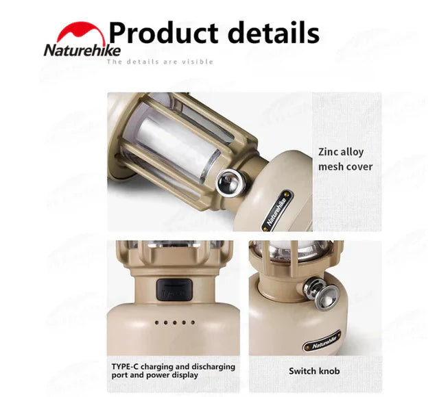 [6927595713730] Naturehike Mosquito Repellent Camping Lamp - Khaki