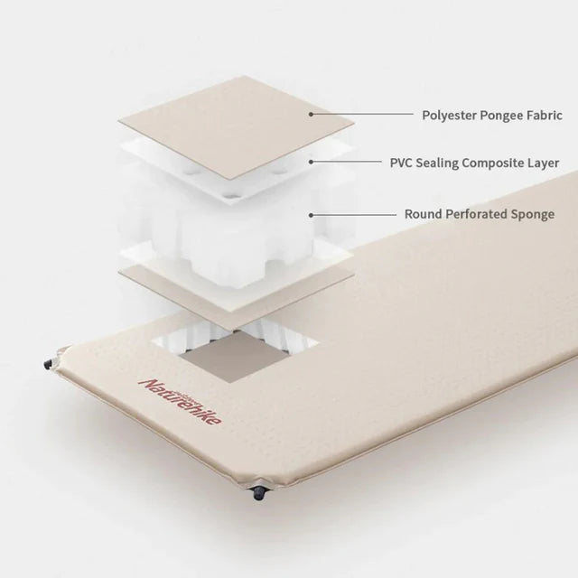 [6927595767603] Naturehike Square self inflatable sleeping pad - Beige