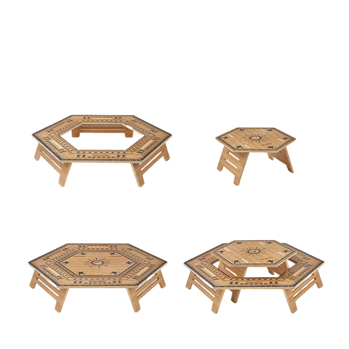 [6927595796108] Naturehike Outdoor Multilayer Hexagonal Table (large) - Remodeling Imprint