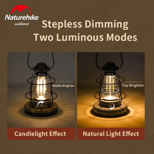 [6927595799949] Naturehike (Star Trail) Retro Atmosphere Camp Lights - Gray/L