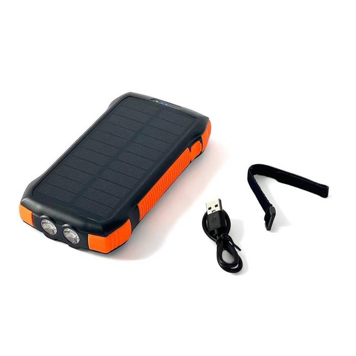 Choetech solar power bank with inductive charging 20000mAh PD 20W / QC 18W / Qi 10W orange (B657)