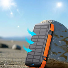 Choetech solar power bank with inductive charging 20000mAh PD 20W / QC 18W / Qi 10W orange (B657) - GulfStore.com