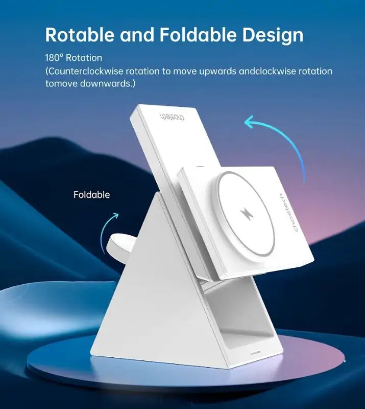 Choetech 3 in 1 wireless charging - White T600-F - GulfStore.com