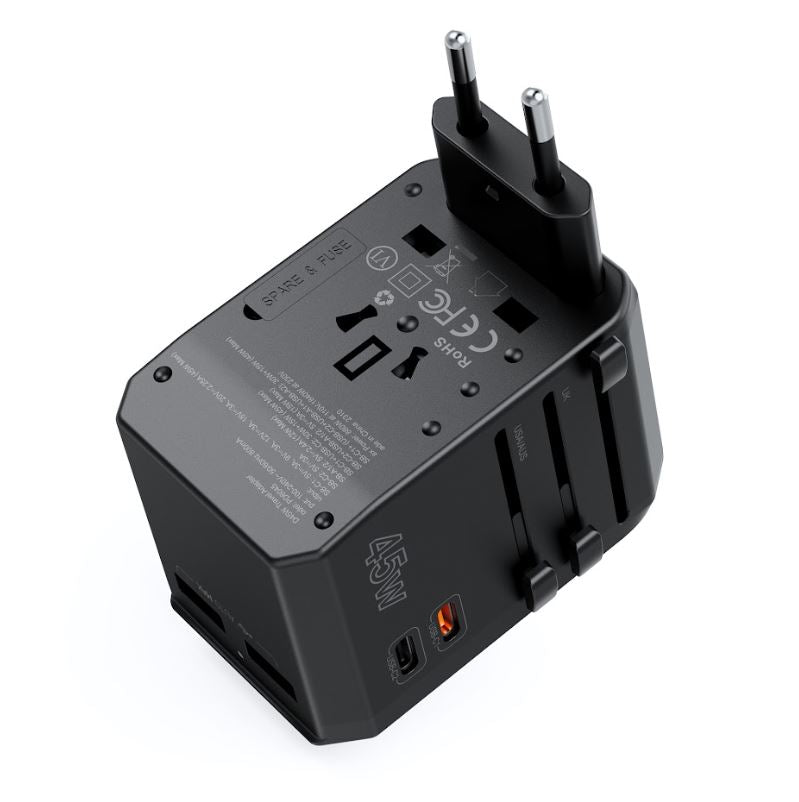 Chotech PD45W 2C+2A Travel Wall Charger black 
