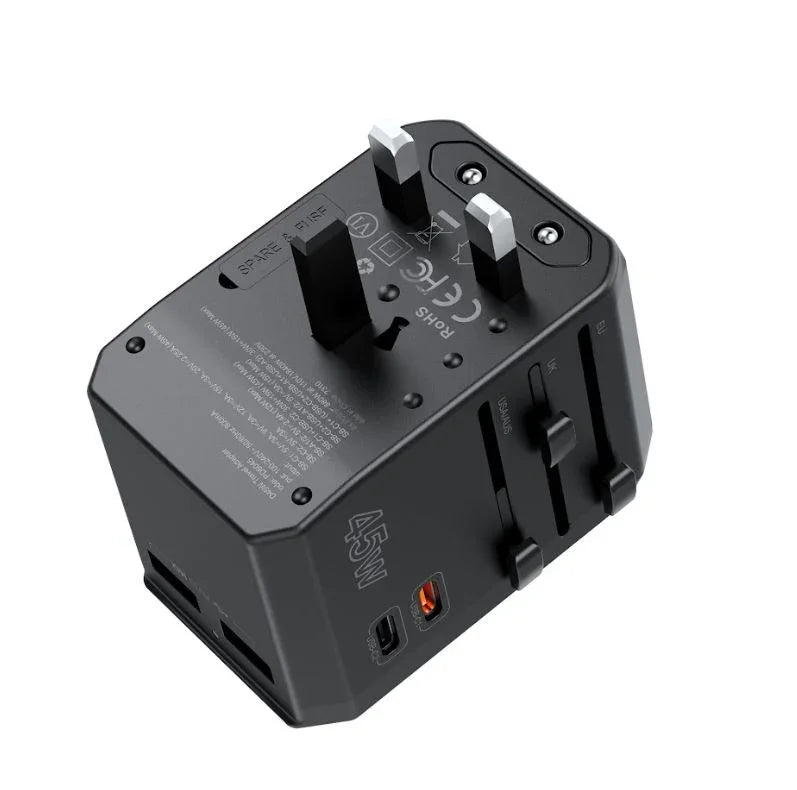Chotech PD45W 2C+2A Travel Wall Charger black PD6045