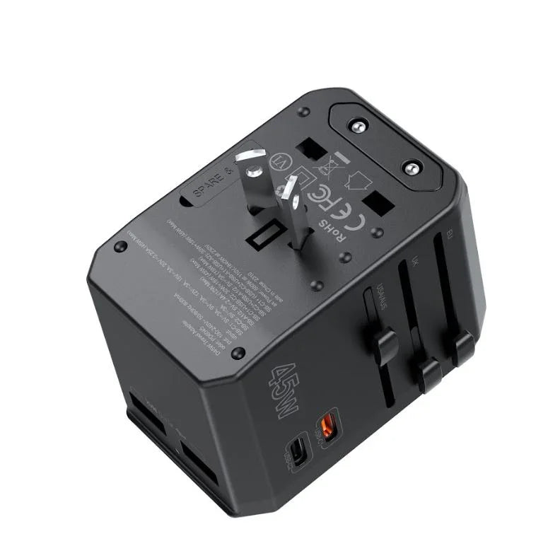 Chotech PD45W 2C+2A Travel Wall Charger black PD6045
