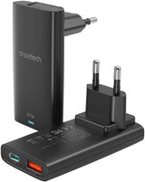 PD6011 Choetech PD65W GAN Ultra thin A+C wall charger black