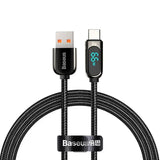BASEUS | CASX020001 | Display Fast Charging Data Cable USB-C | 66W | 1 M | Black