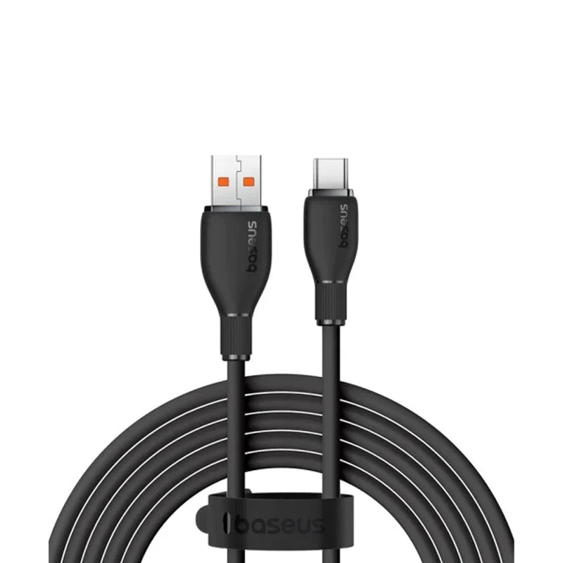 Baseus Pudding Series Fast Charging USB-A to USB-C Cable 2M - Cluster Black