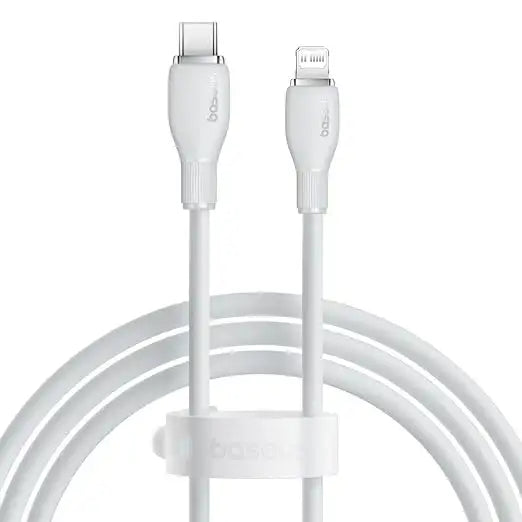 Baseus Pudding Series Fast Charging USB-C to Lightning Cable 1.2M - Stellar White - GulfStore.com
