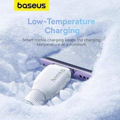 Baseus Pudding Series Fast Charging USB-C to Lightning Cable 1.2M - Stellar White - GulfStore.com