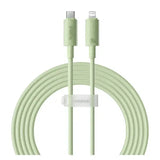 Baseus Habitat Series Fast Charging USB-C to Lightning Cable 2M - Natural Green - GulfStore.com