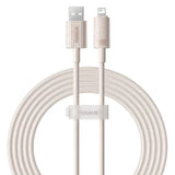 Baseus Habitat Series Fast Charging USB-A to Lightning Cable 2M - Wheat Pink - GulfStore.com