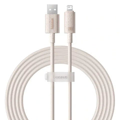 Baseus Habitat Series Fast Charging USB-A to Lightning Cable 2M - Wheat Pink - GulfStore.com