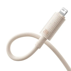 Baseus Habitat Series Fast Charging USB-A to Lightning Cable 2M - Wheat Pink - GulfStore.com