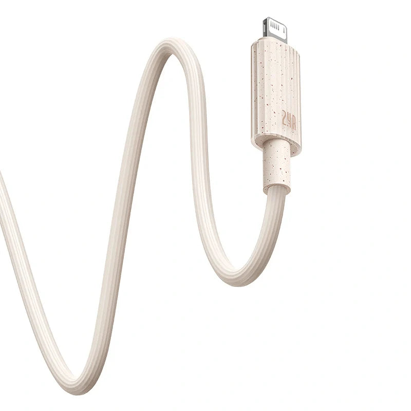 Baseus Habitat Series Fast Charging USB-A to Lightning Cable 2M - Wheat Pink