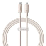 Baseus Habitat Series Fast Charging USB-C to Lightning Cable 1M - Wheat Pink - GulfStore.com