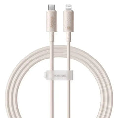 Baseus Habitat Series Fast Charging USB-C to Lightning Cable 1M - Wheat Pink - GulfStore.com